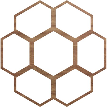 Ekena Millwork Florin Wood Fretwork Pierced Ceiling Medallion, Walnut, 32"OD x 13 5/8"ID x 1/4"T CMWP32X32X0250FOWA